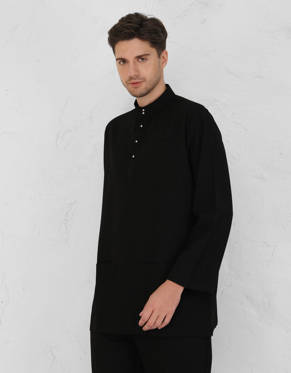 BAJU MELAYU AFWA R/FIT (BLACK)